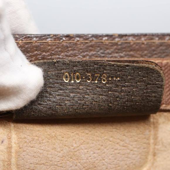 GUCCI GG Supreme Web Sherry Line Clutch Bag Beige Red Green 010 378 Auth ep5011 - Picture 12 of 16